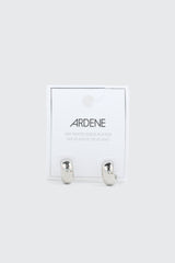 14K White Gold Plated Mini Hoops
