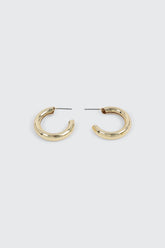 14K Gold Plated Tubular Mini Hoops