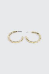14K Gold Plated Tubular Hoops