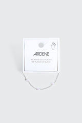 14K White Gold Plated Pearl Bracelet