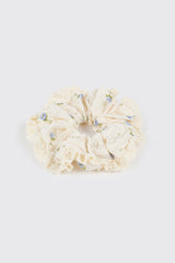 Floral Lace Scrunchie
