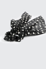 Floral Embroidered Scrunchie with Tails