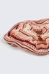 Striped Crochet Scrunchie