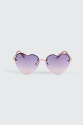 Rimless Heart Sunglasses