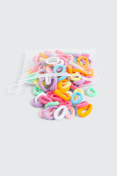 100 Pack Knit Hair Ties