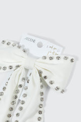 Bow Barrette with Crystals