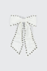 Bow Barrette with Crystals
