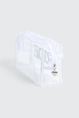 Bridal Cosmetic Bag with Pearl & Rhinestones