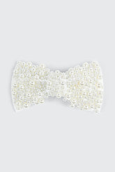Faux Pearl Bow Hair Clip