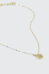 14K Gold Plated Moon & Star Necklace