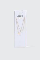 Heart & Pearl 14K Gold Plated Necklace