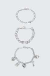 3 Pack Charm Bracelets
