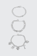 3 Pack Charm Bracelets
