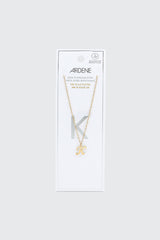 14K Gold Plated Stainless Steel Initial K Necklace