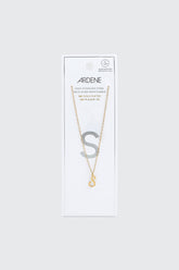 14K Gold Plated Initial S Necklace