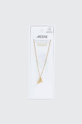 14K Gold Plated Stainless Steel Initial M Necklace