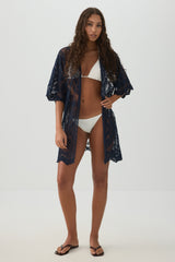 Floral Embroidered Cover Up