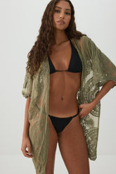 Floral Embroidered Cover Up