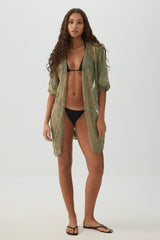 Floral Embroidered Cover Up