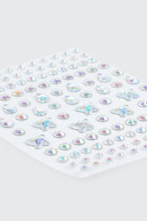 Iridescent Face Gems Pack - 90 pcs