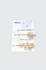 4-Pack Floral Metal Hair Pins