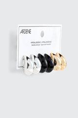 3-Pack Teardrop Stud Earrings