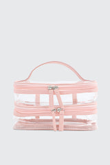 Dual Compartment Cosmetic Bag