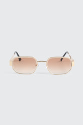 Metal Rectangular Sunglasses