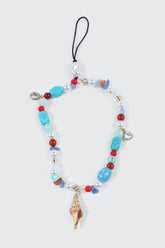 Shell Phone Charm Wristlet