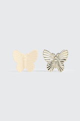 2 Pack Butterfly Hair Claws