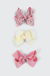 3-Pack Bow Hair Clips