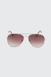 Metal Aviator Sunglasses