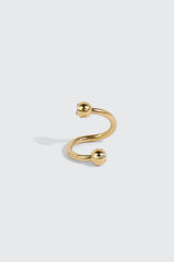 14K Gold Plated Twist Navel Piercing