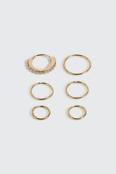 6-Pack 18K Gold Plated Nose Piercings