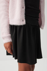 Shirred Waist Mini Skirt