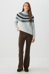 Pintuck Flare Leggings