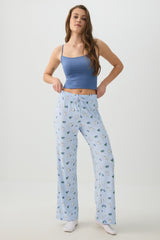 Printed Straight Leg PJ Pants
