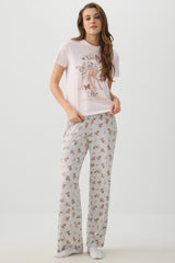 Printed Straight Leg PJ Pants