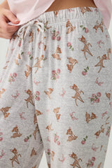 Printed Straight Leg PJ Pants