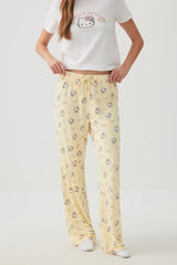 Printed Straight Leg PJ Pants