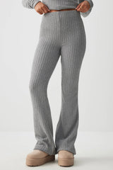 Cable Knit Flare Pants