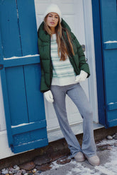 Cable Knit Flare Pants