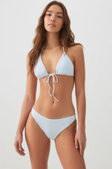 Striped Triangle Bikini Top