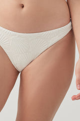 Textured Cheeky Bikini Bottom