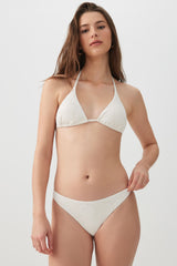 Textured Cheeky Bikini Bottom