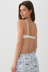 Textured Knotted Bikini Top