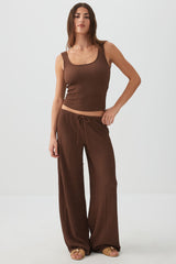 Textured Scoop Neck Tank Top