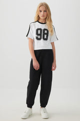 Contrast Stripe Boxy T-Shirt