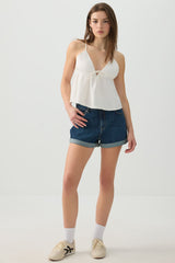 High Rise Mom Denim Shorts