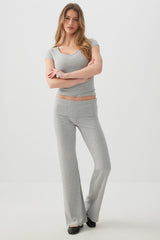 Stretch Rib Flare Leggings